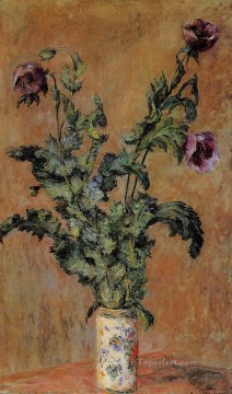Jarrón de amapolas Claude Monet Pinturas al óleo